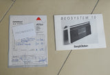 BeoSystem 10 <br>vintage Radio<br>silber / schwarz (1986)